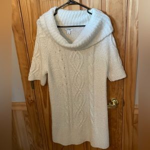 Old Navy, Cream Sweater Dress, Size Large